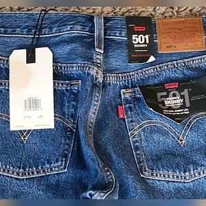 NEW Levi's 501 skinny jeans size 27,30